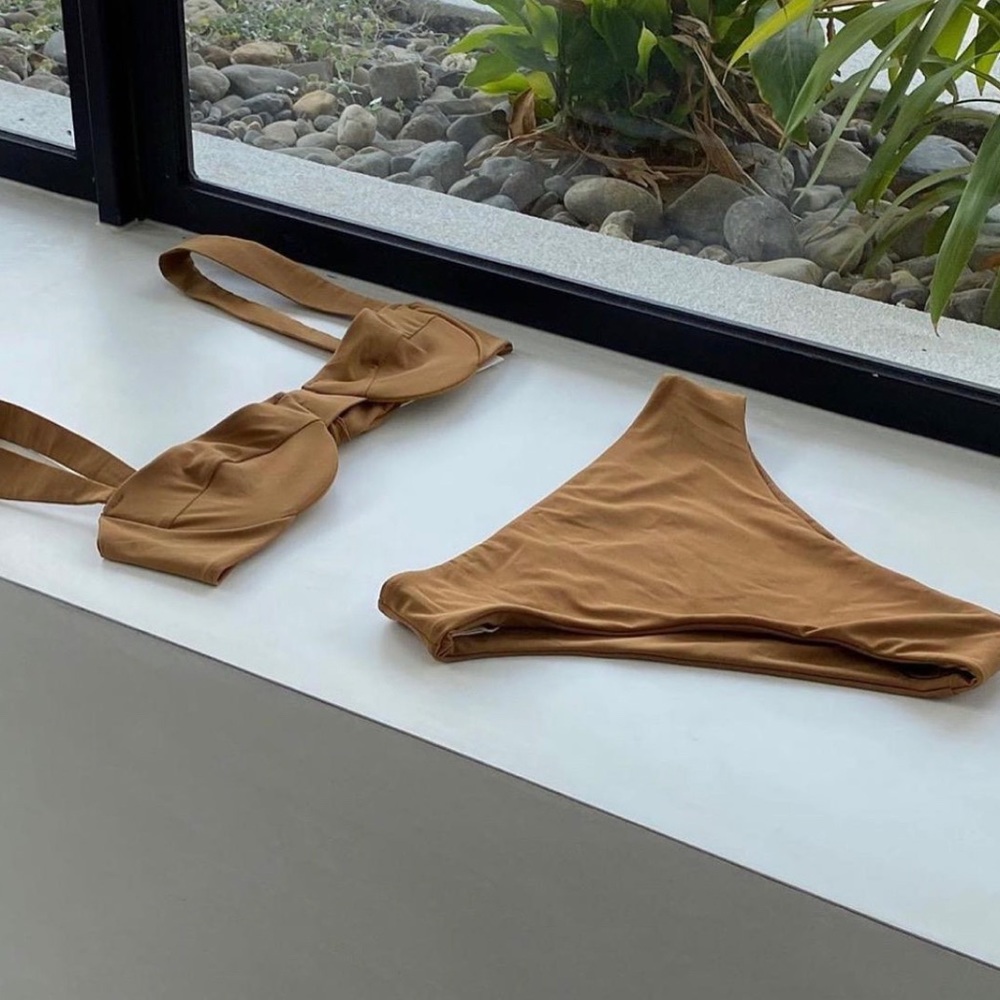Ziah Ella Top and Lee Bottom in Nutmeg, Size AU 12/US L